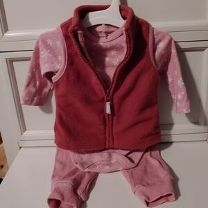 Chick pea Baby Girl 3 Piece Outfit